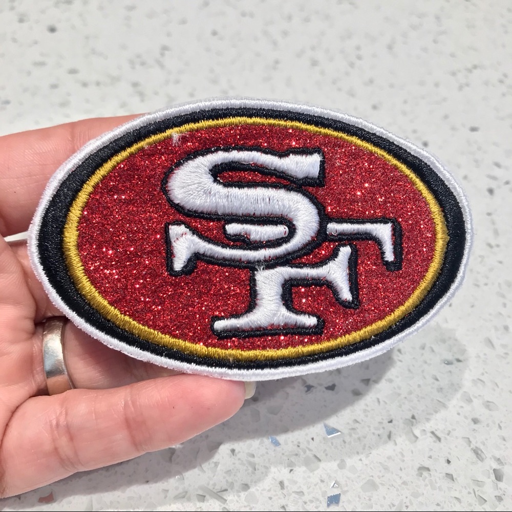 (49ers glittery patch
